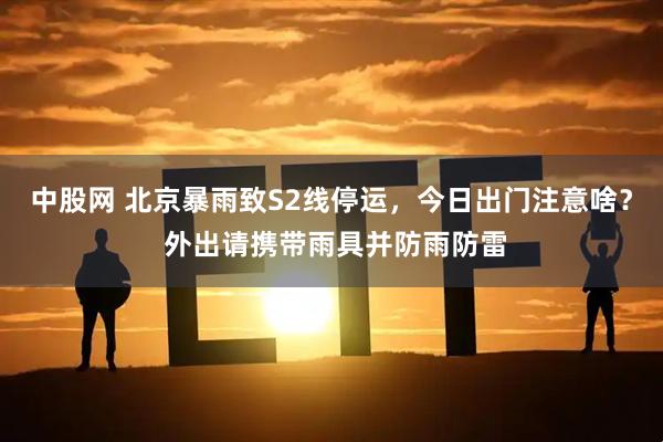 中股网 北京暴雨致S2线停运，今日出门注意啥？ 外出请携带雨具并防雨防雷
